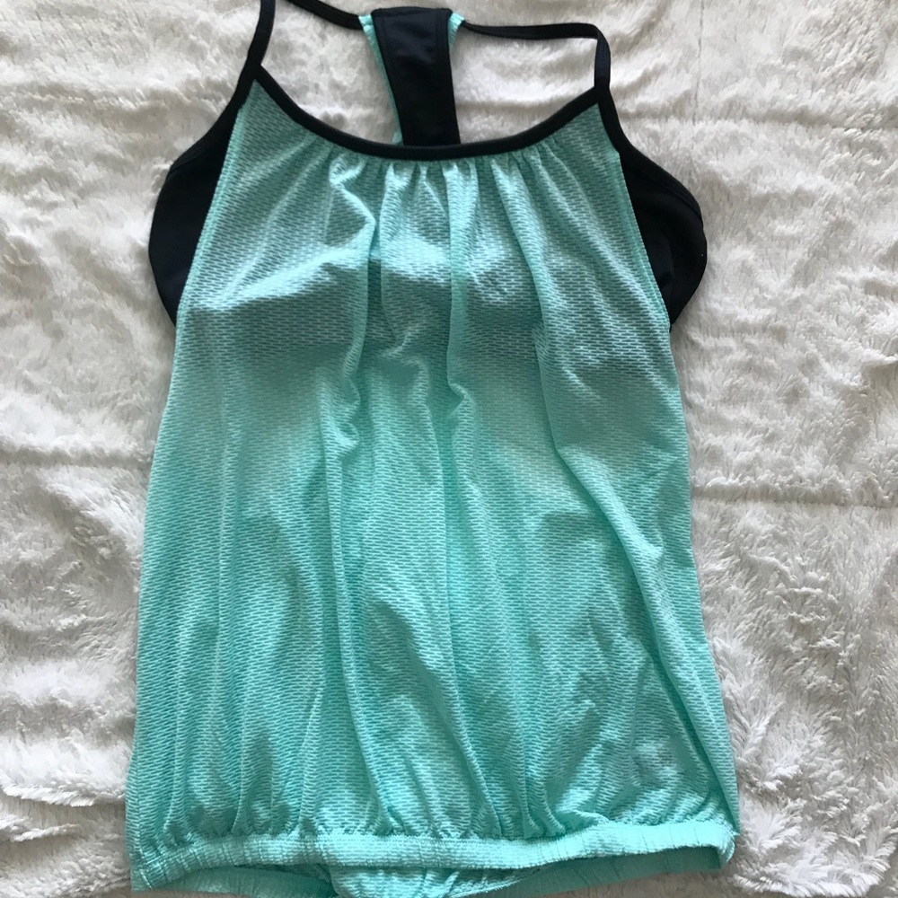 Express layered workout tank.